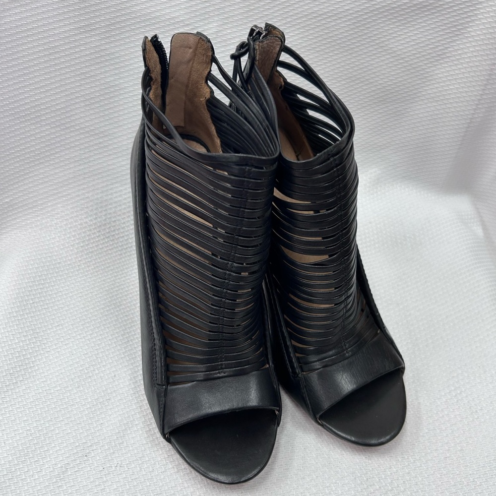 L.A.M.B. Black Strappy Heels